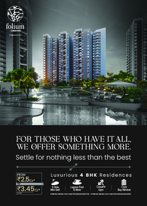 2.5,3,3.5&4BHK Apartment for Sale in Whitefield|FoliumPhase2